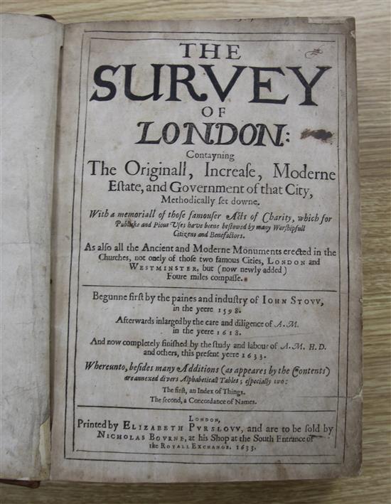 Stow, John - The Survey of London: containing the original, increase, moderne estate, and government of